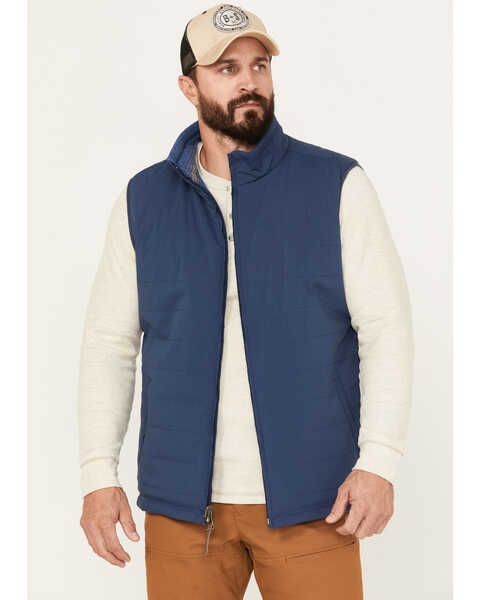 Image #1 - Dakota Grizzly Men's Bennett Reversible Vest, Blue, hi-res