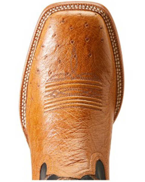 Image #4 - Ariat Men's Haywire Exotic Ostrich Western Boots - Broad Square Toe, Beige, hi-res