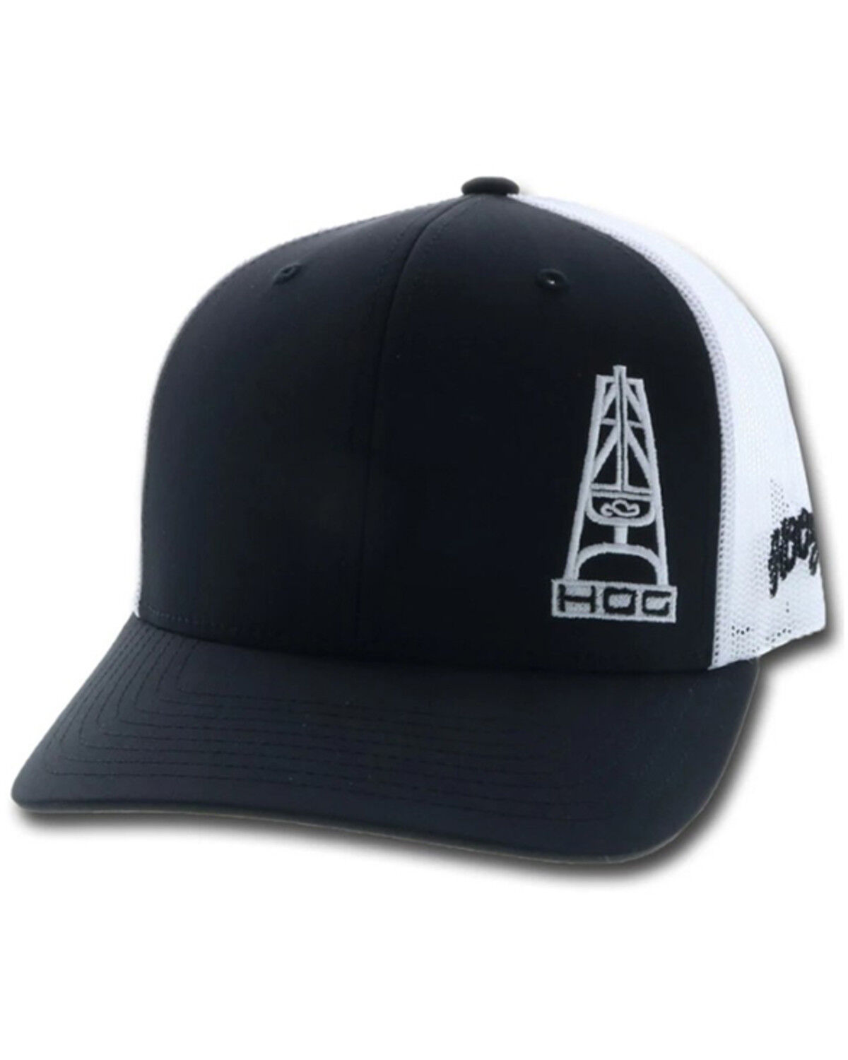 Image #1 - Hooey Men's Hog Trucker Cap, Black, hi-res