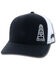 Image #1 - Hooey Men's Hog Trucker Cap, Black, hi-res