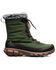 Image #2 - Bogs Women's Cedar Quilt Lace Waterproof Boots - Round Toe, Dark Green, hi-res