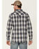 Image #4 - Moonshine Spirit Men's Talum Plaid Long Sleeve Snap Western Shirt, Navy, hi-res