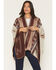 Image #1 - Shyanne Women's Tanager Southwestern Print Clasp Front Shawl, Cream, hi-res
