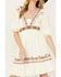 Image #3 - Shyanne Women's Two Tone Embroidered Dress, Cream, hi-res