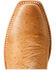 Image #4 - Ariat Men's Futurity Slider Exotic Ostrich Western Boots - Square Toe, Brown, hi-res