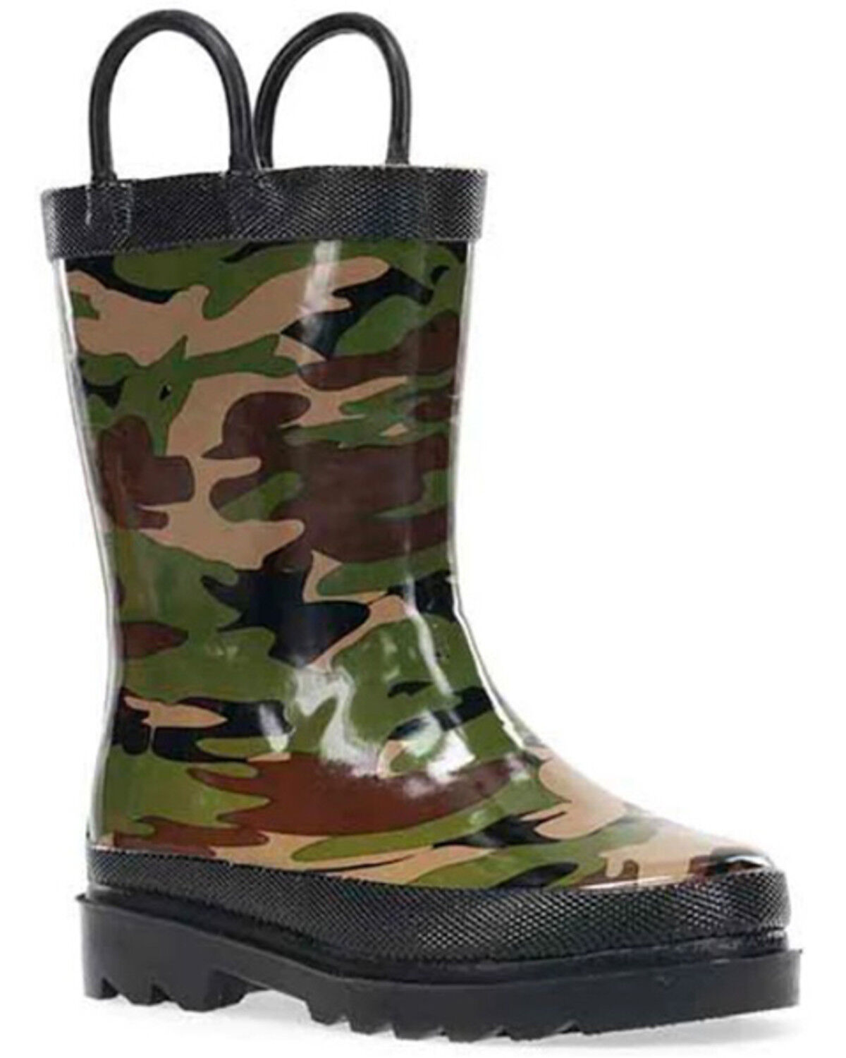 Image #1 - Western Chief Boys' Camo Rain Boots, Camouflage, hi-res