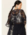 Shyanne Women's Lace Duster Kimono, Navy, hi-res