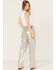 Image #3 - Levi's Premium Women's Optical Illusion 501 High Rise Ankle Straight Denim Jeans, Silver, hi-res
