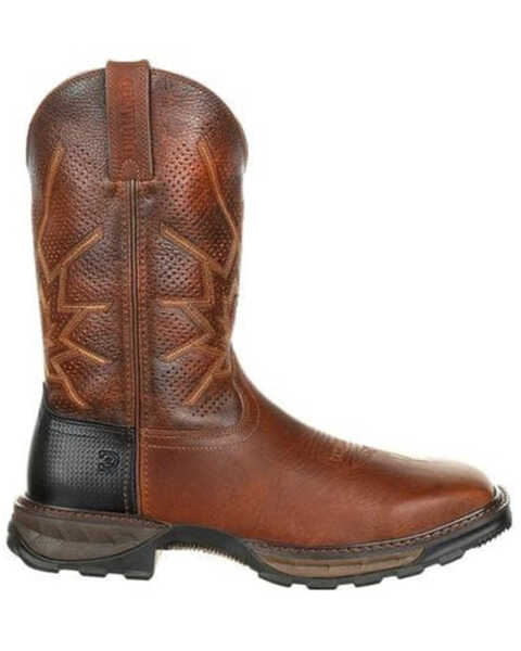 Image #2 - Durango Men's Maverick XP Western Work Boots - Steel Toe, Brown, hi-res