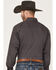 Image #4 - Resistol Men's Axcel Geo Print Long Sleeve Snap Western Shirt, Navy, hi-res