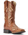 Image #1 - Ariat Women's Round Up Bliss Underlay Performance Western Boots - Broad Square Toe , , hi-res