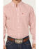 Image #3 - Ariat Men's Saylor Geo Print Long Sleeve Button-Down Western Shirt, Orange, hi-res