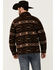 Image #4 - Powder River Outfitters Men's Southwestern Print Berber Zip Jacket, Dark Brown, hi-res
