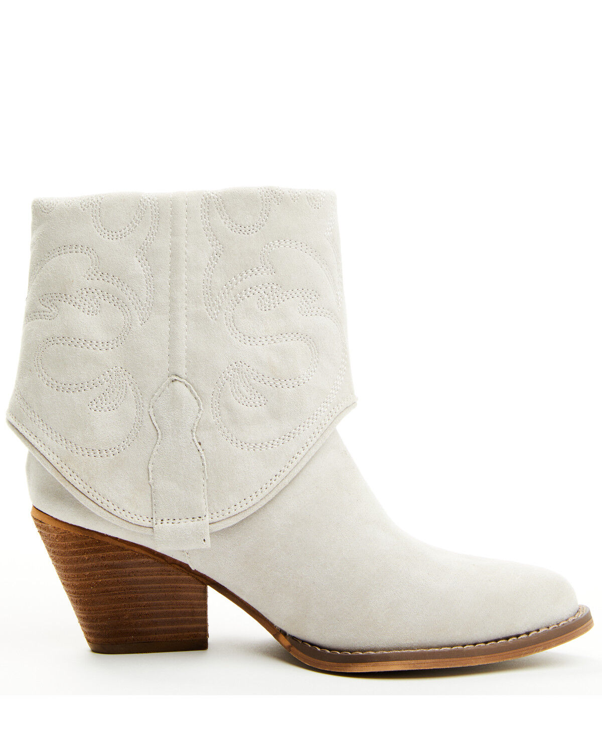 Image #2 - Very G Women's Saylor Fashion Booties - Round Toe, Cream, hi-res