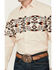 Image #3 - Panhandle Men's Southwestern Print Border Long Sleeve Pearl Snap Western Shirt, Natural, hi-res