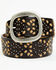 Image #1 - Shyanne Women's Embossed Heavy Cord Lacing Oval Buckle 3/4" Belt, Dark Brown, hi-res