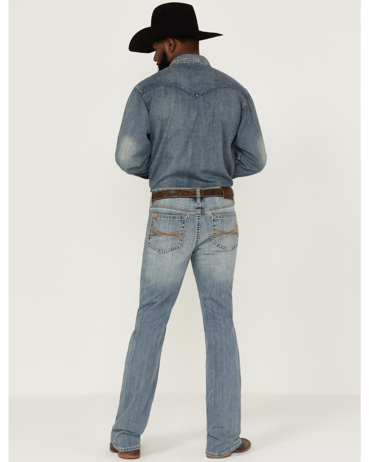 Image #3 - RANK 45® Men's Desert Ranch Performance Stretch Slim Bootcut Jeans, , hi-res