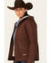 Image #2 - Outback Trading Co Women's Berber Lined Hooded Canvas Heidi Jacket , Brown, hi-res