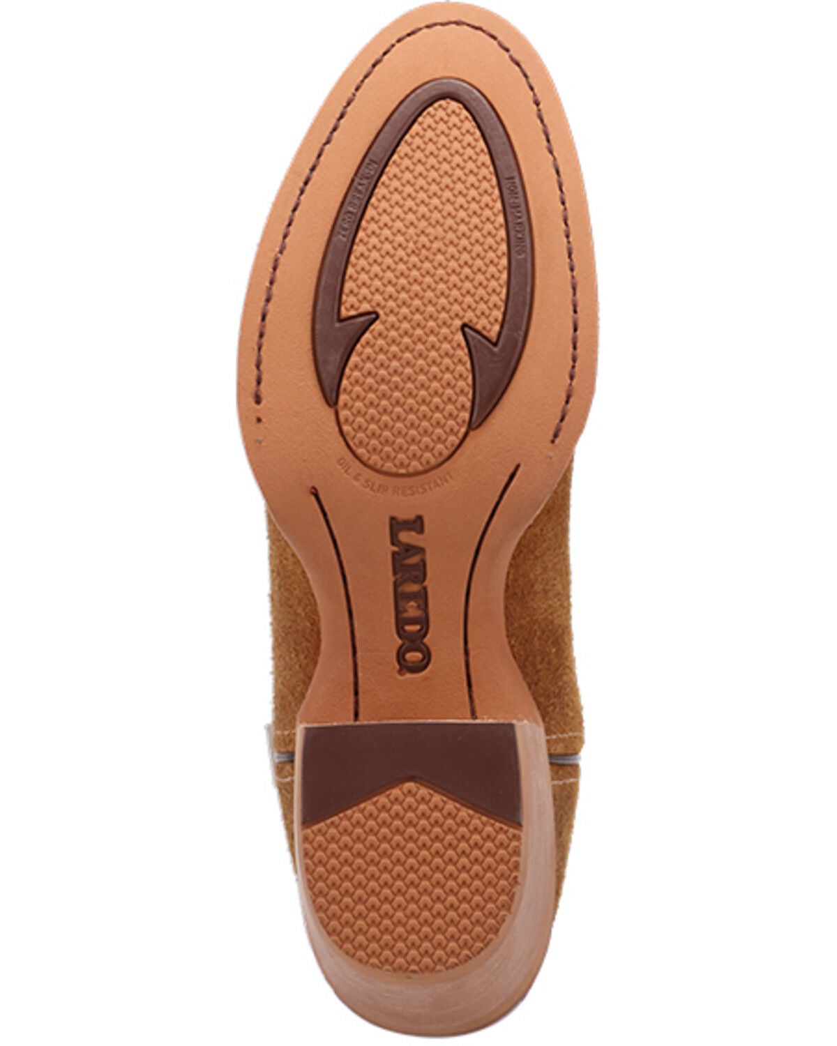 Image #7 - Laredo Men's Mav Roughout Performance Western Boots - Round Toe, Tan, hi-res