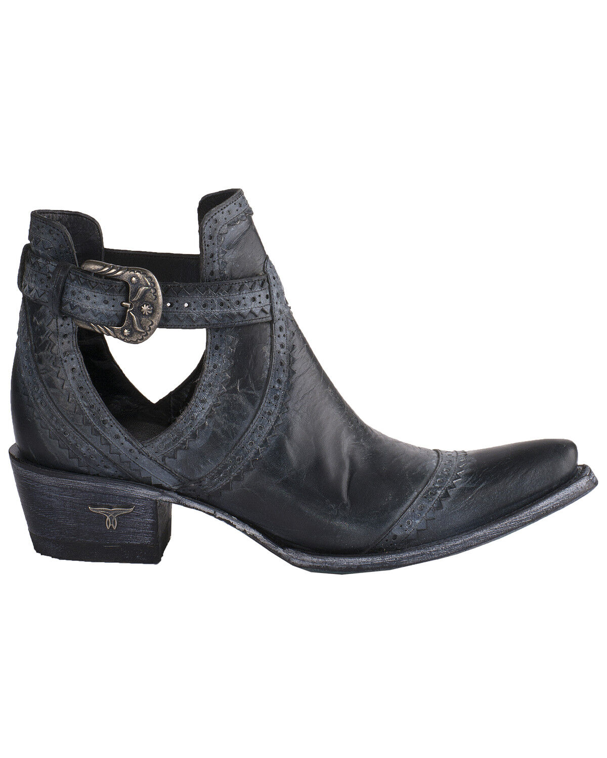 Black booties western