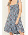 Image #3 - Rock & Roll Denim Women's Sleeveless Floral Print Mini Dress, Blue, hi-res