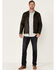 Moonshine Spirit Men's Gearhead 2.0 Faux Leather Zip-Front Moto Jacket , Black, hi-res