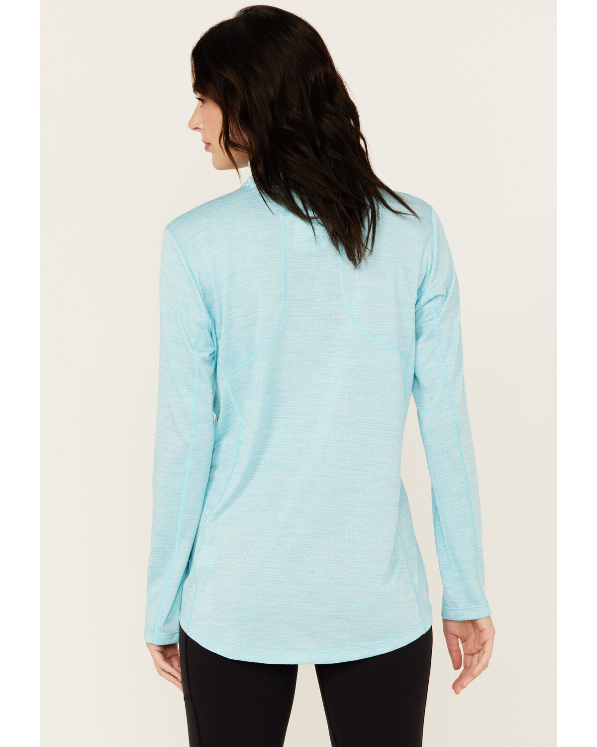 Image #4 - Ariat Women's Rebar Evolve 1/2 Zip Long Sleeve Work Shirt, Turquoise, hi-res
