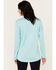 Image #4 - Ariat Women's Rebar Evolve 1/2 Zip Long Sleeve Work Shirt, Turquoise, hi-res