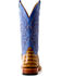Image #4 - Horse Power Men's Toasted Caiman Print Western Boots - Broad Square Toe, Tan, hi-res