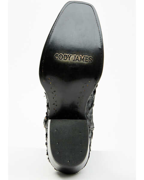 Image #7 - Cody James Men's Exotic Pirarucu Western Boots - Square Toe , Black, hi-res