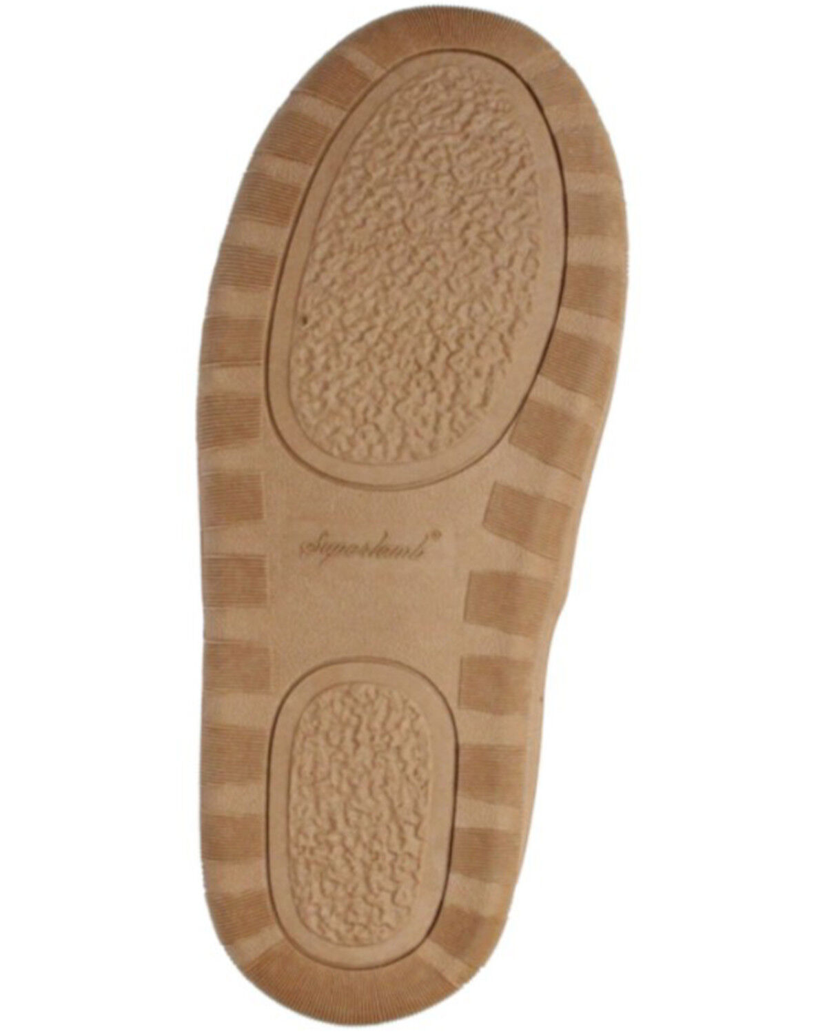 Image #6 - Superlamb Men's Shearling Slippers - Moc Toe, Medium Brown, hi-res