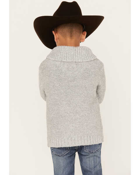 Image #4 - Cotton & Rye Boys' Cable Knit Sweater , Grey, hi-res