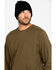 Image #5 - Hawx Men's Olive Pocket Long Sleeve Work T-Shirt, Olive, hi-res