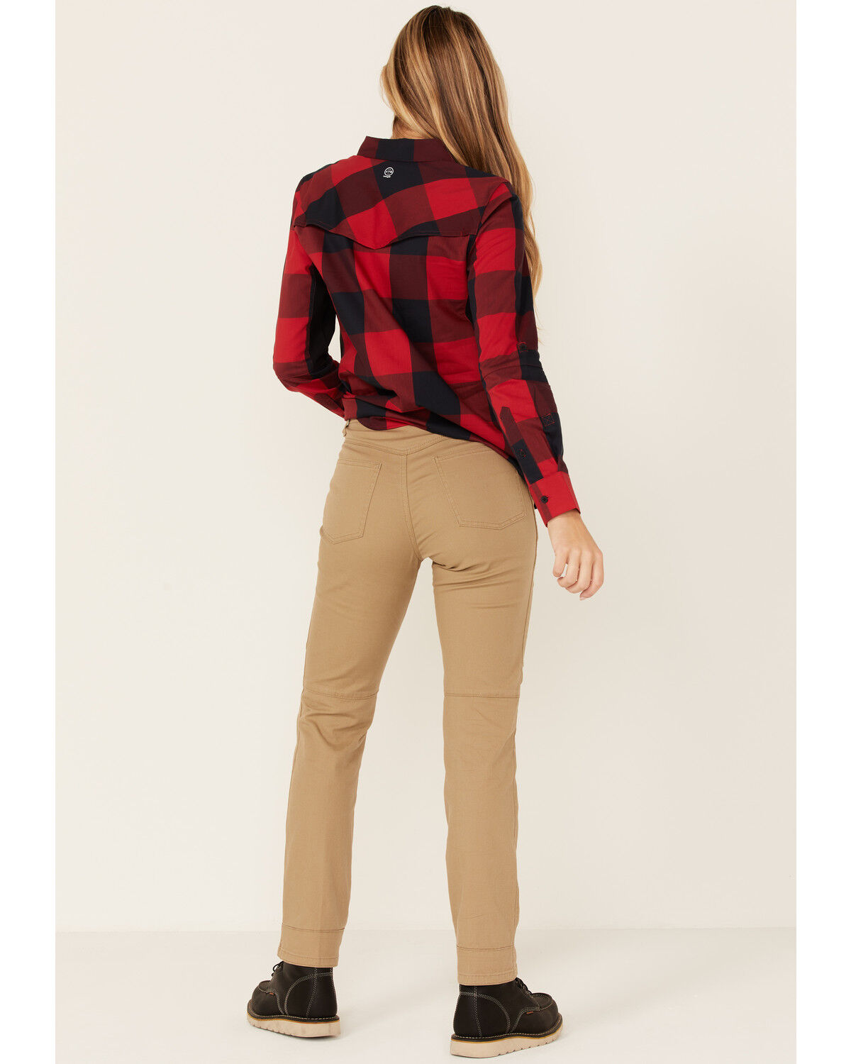 Image #4 - Wrangler Women's Canvas Pants, Beige, hi-res