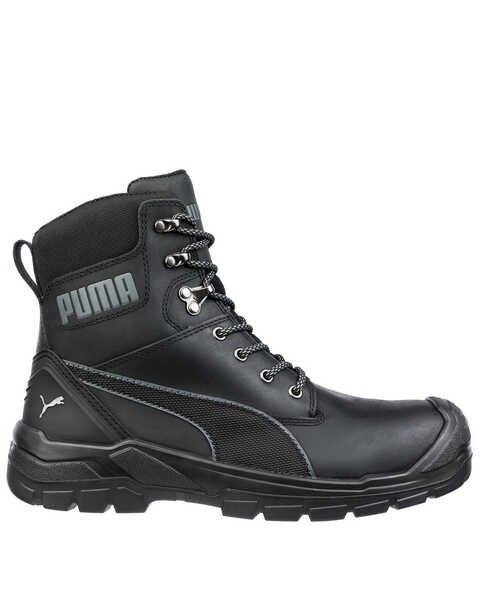 Image #1 - Puma Safety Men's Conquest CTX Waterproof Work Shoes - Composite Toe, Black, hi-res