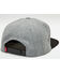 Kimes Ranch Men's Premium Distance Logo Patch Solid-Back Ball Cap , Heather Grey, hi-res