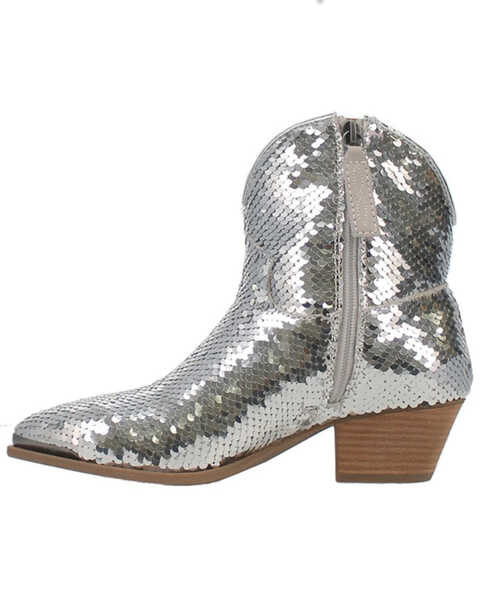 Image #3 - Dingo Women's Bling Thing Sequins Ankle Booties - Snip Toe, , hi-res