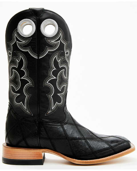 Image #2 - Cody James Men's Exotic Ostrich Western Boots - Broad Square Toe, Black, hi-res