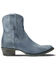 Image #2 - Lane Women's Plain Jane Western Booties - Round Toe, Blue, hi-res