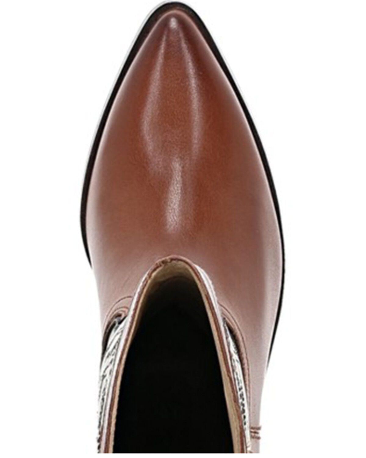 Image #6 - Frye Women's Sara Studded Tall Western Boots - SnipToe, Brown, hi-res