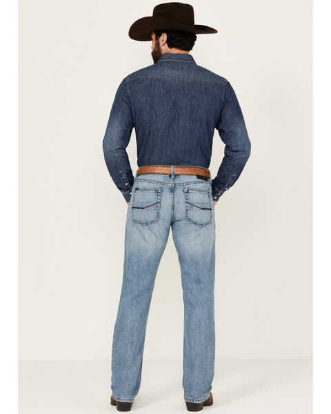 Image #3 - Ariat Men's M4 Ward Light Wash Relaxed Straight Jeans , Light Wash, hi-res