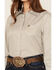 Image #3 - Cinch Women's Striped Long Sleeve Button-Down Western Shirt, Olive, hi-res