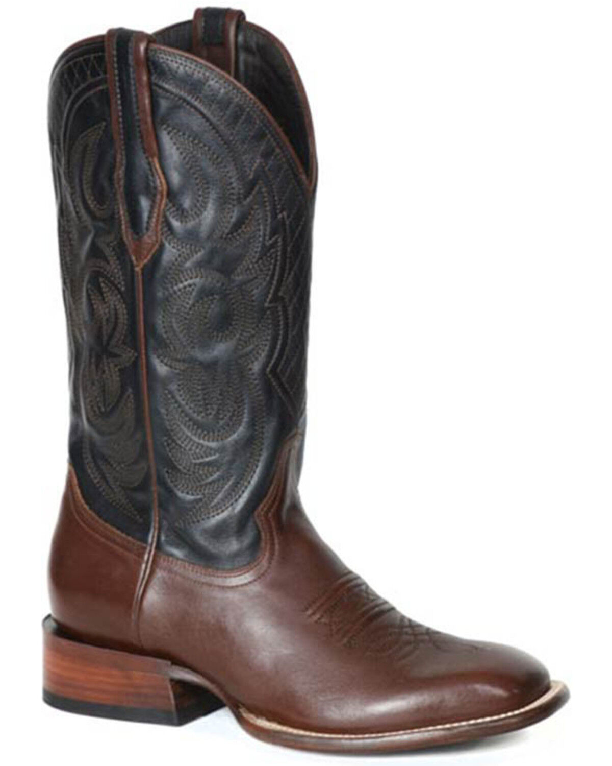 Image #1 - Stetson Men's Fargo Western Boots - Broad Square Toe, Brown, hi-res