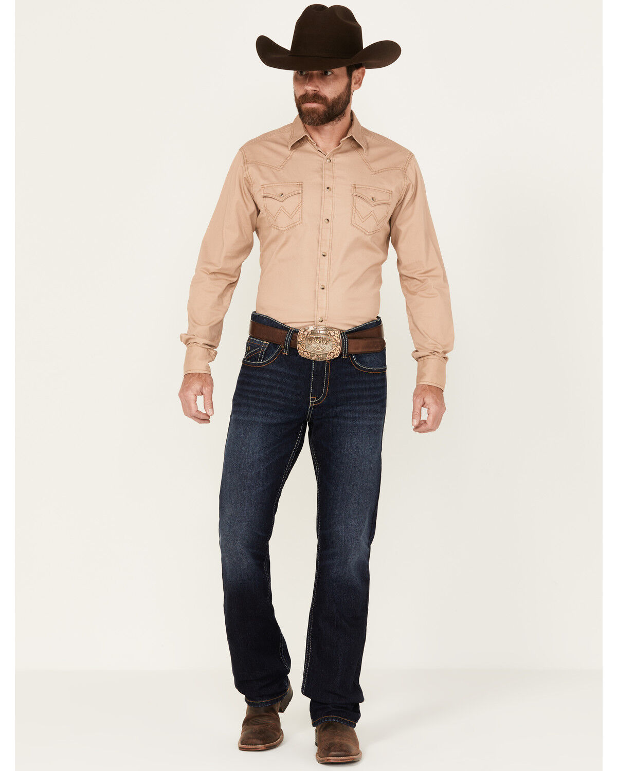 Image #1 - RANK 45® Men's Ambush Slim Straight Stretch Denim Jeans, Dark Wash, hi-res