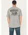 Image #1 - Ariat Men's Rebar Cotton Strong Workhog Short Sleeve Work T-Shirt, Grey, hi-res
