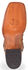 Image #5 - Justin Men's Waxy Full Quill Ostrich Western Boots - Broad Square Toe, Cognac, hi-res