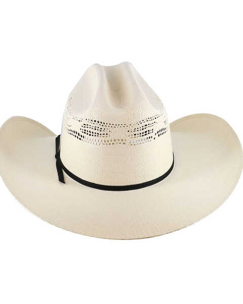 Cody James Men's Cattleman's Crease Straw Western Hat, Natural, hi-res