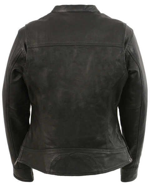 Image #3 - Milwaukee Leather Women's Lightweight Triple Stitch Vented Scooter Jacket, Black, hi-res