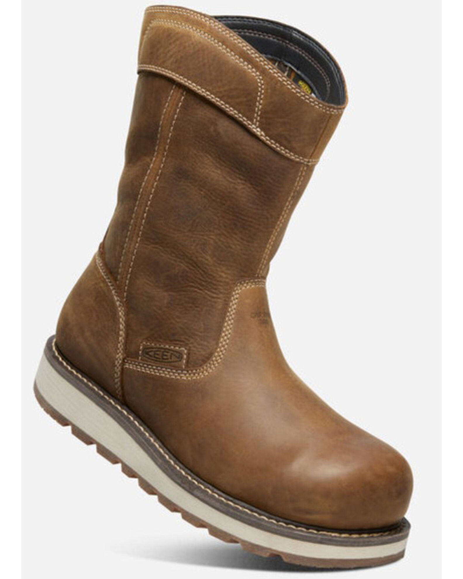 Keen pull on steel toe boots clearance