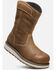 Keen Men's Cincinnati Wellington Pull On Work Boots - Carbon Fiber Toe, Brown, hi-res